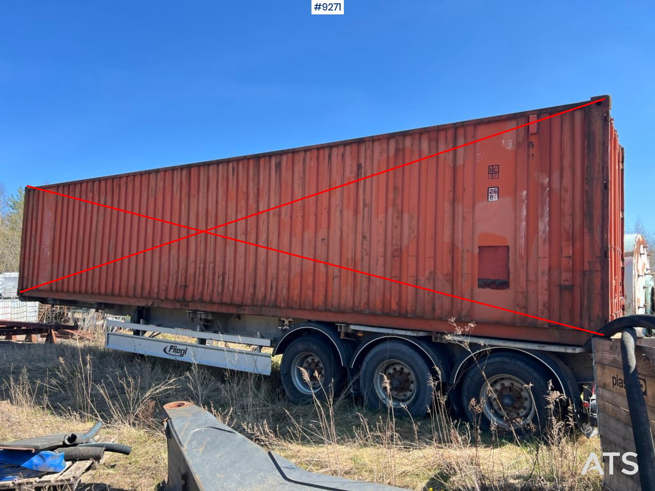 Container trailer- FLIEGL - Полуприцеп-контейнеровоз/ Сменный кузов: фото 1 Container trailer- FLIEGL - Полуприцеп-контейнеровоз/ Сменный кузов: фото 1