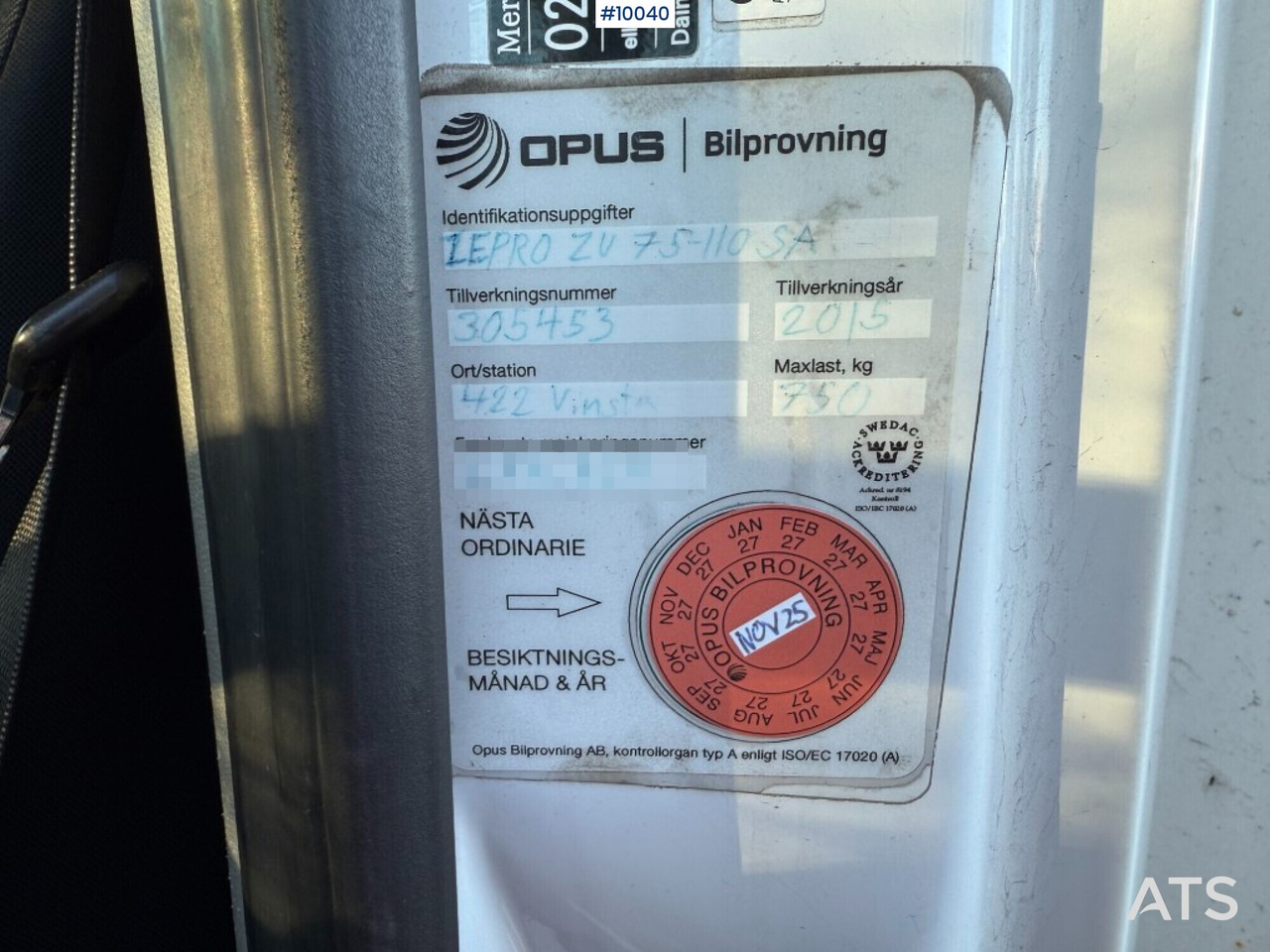 Фургон с закрытым кузовом Mercedes Benz Sprinter with tail lift: фото 19 Фургон с закрытым кузовом Mercedes Benz Sprinter with tail lift: фото 19