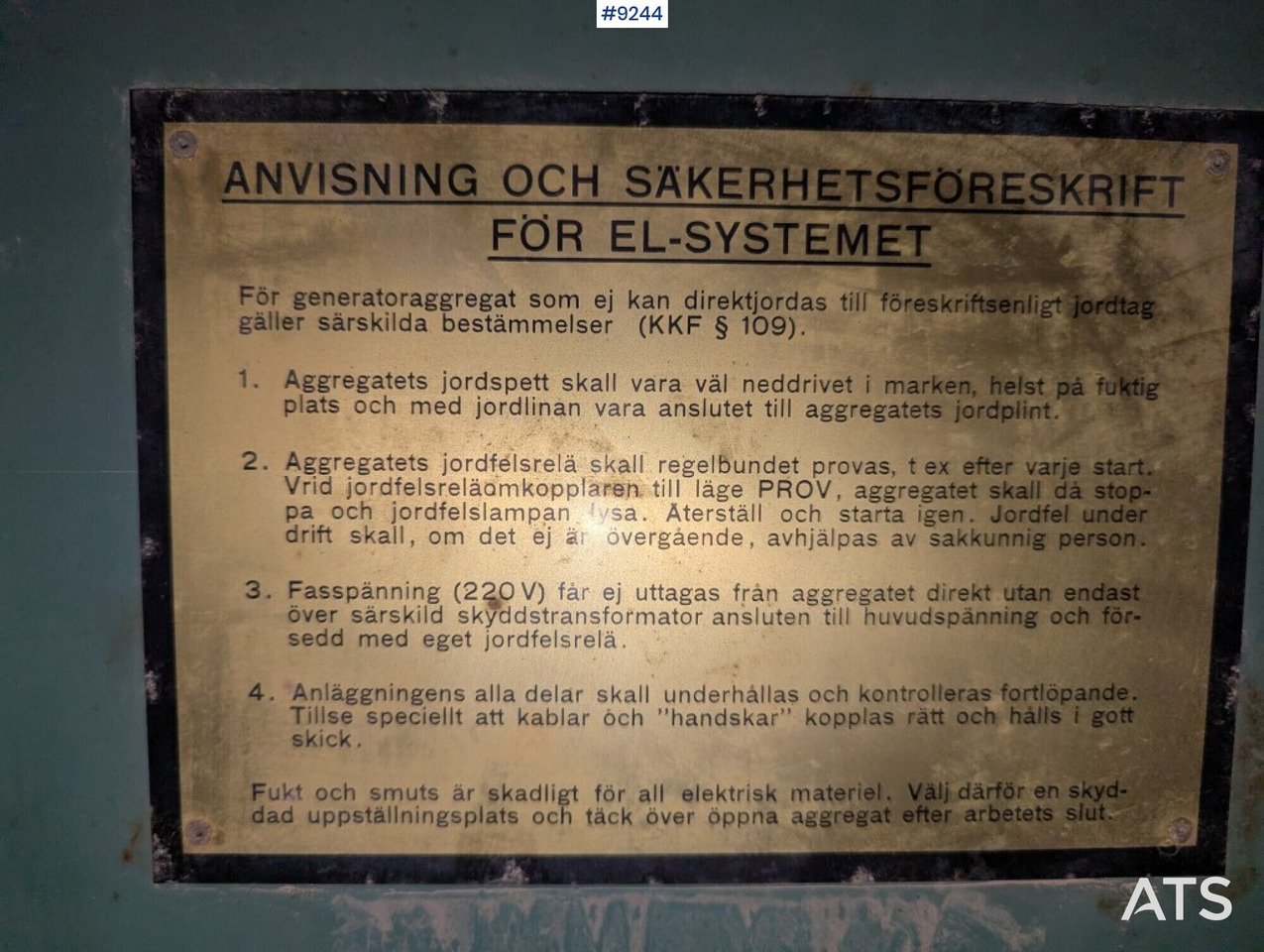 Электрогенератор Power station in container, Scania engine and Hagglunds generator: фото 10