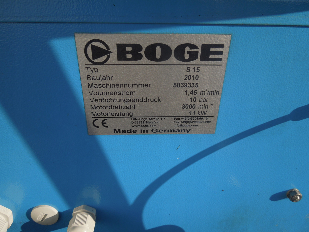 BOGE S15 - Воздушный компрессор: фото 4 BOGE S15 - Воздушный компрессор: фото 4