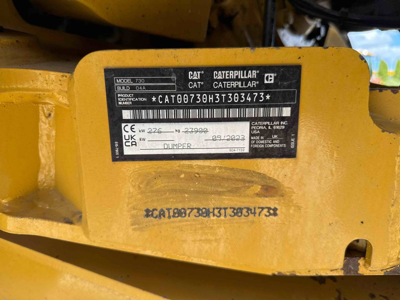 Сочленённый самосвал CAT 730: фото 7 Сочленённый самосвал CAT 730: фото 7