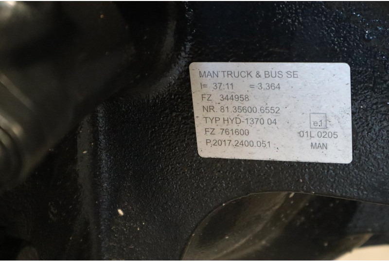 MAN HYD-1370-04 37/11 81.35003-7617 BRANDNEW - Задняя ось для Грузовиков: фото 5 MAN HYD-1370-04 37/11 81.35003-7617 BRANDNEW - Задняя ось для Грузовиков: фото 5