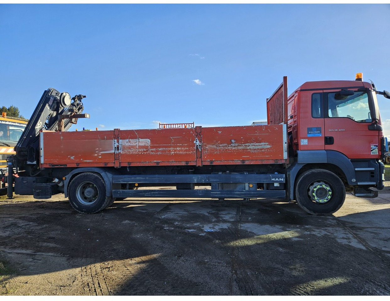 MAN TGS 18.400 Euro 5 Flat bed Full Spring suspension HIAB 122E -3 hiduo Crane Kran Remote - Грузовик бортовой/ Платформа, Автоманипулятор: фото 5 MAN TGS 18.400 Euro 5 Flat bed Full Spring suspension HIAB 122E -3 hiduo Crane Kran Remote - Грузовик бортовой/ Платформа, Автоманипулятор: фото 5