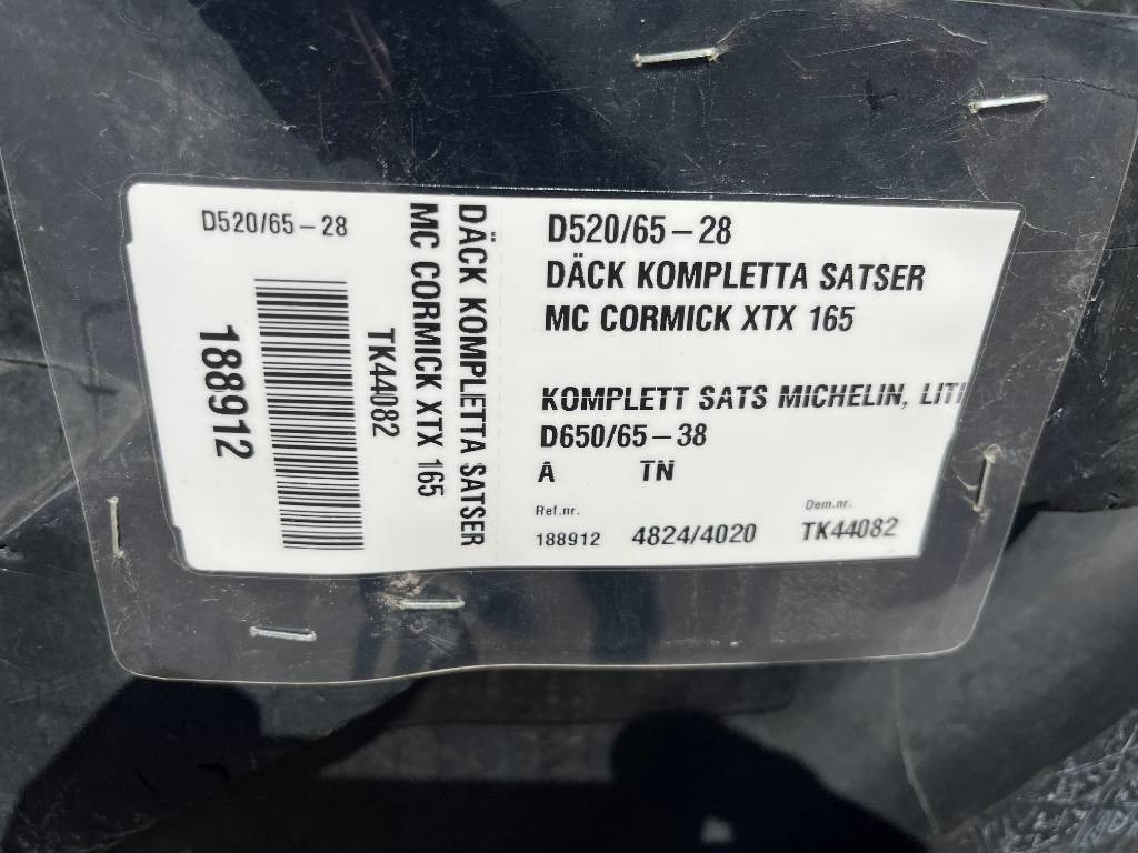 Michelin 650/65R38 520/65R28 till Case , MC Cormick - Шина для Сельскохозяйственной техники: фото 2 Michelin 650/65R38 520/65R28 till Case , MC Cormick - Шина для Сельскохозяйственной техники: фото 2