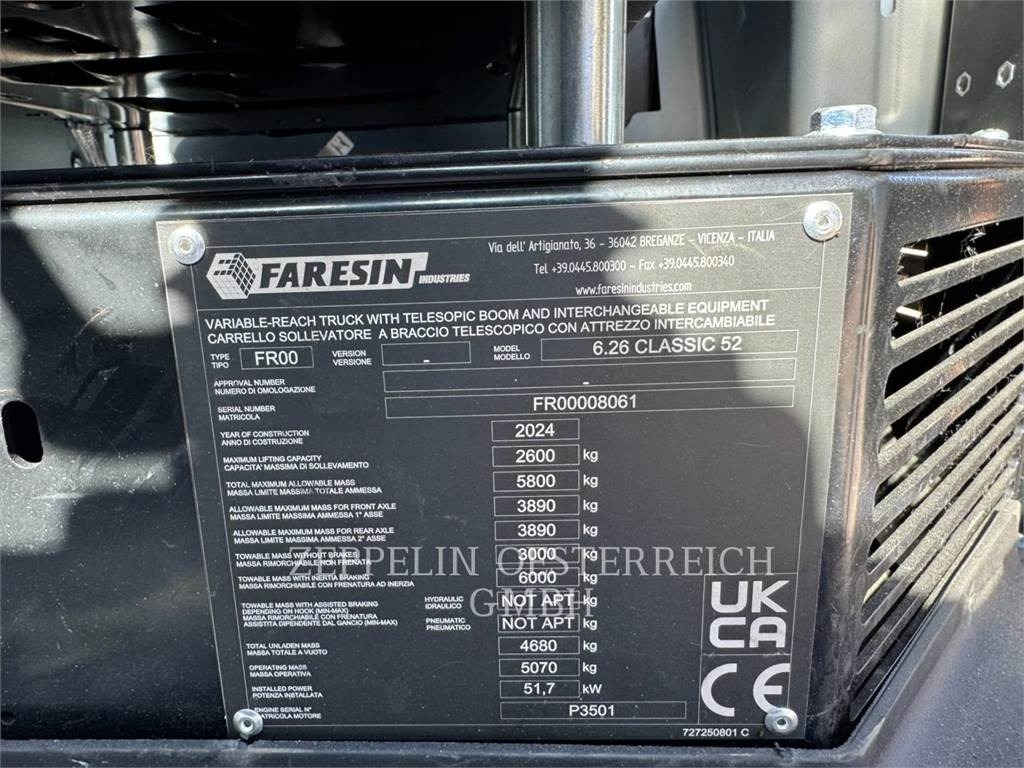 Faresin 6.26 CLASSIC 52 - Другая техника: фото 5 Faresin 6.26 CLASSIC 52 - Другая техника: фото 5