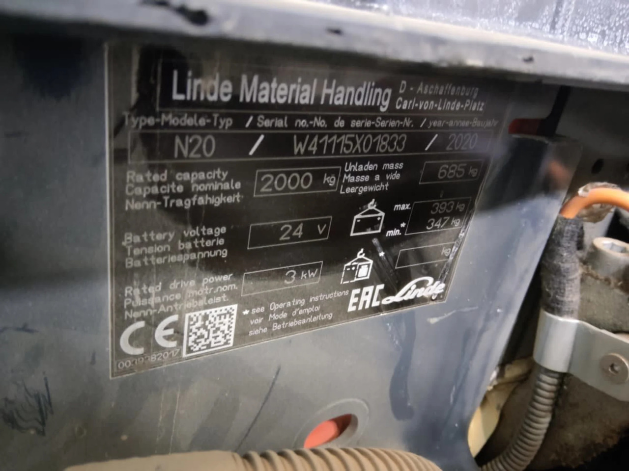 Linde N20/2400mm - Сборщик заказов: фото 5 Linde N20/2400mm - Сборщик заказов: фото 5