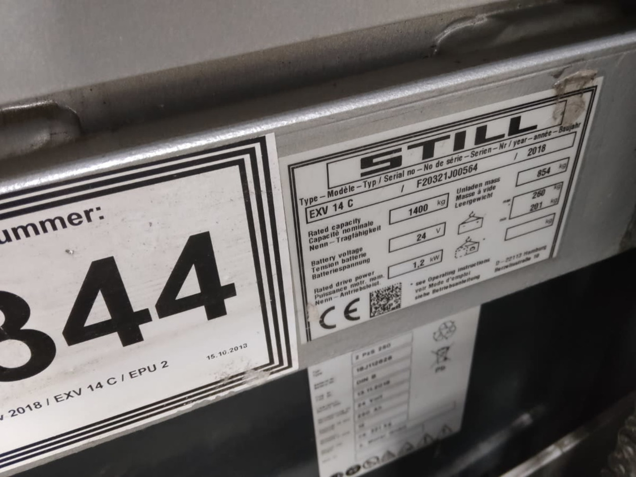 STILL EXV14C - Штабелер: фото 5 STILL EXV14C - Штабелер: фото 5