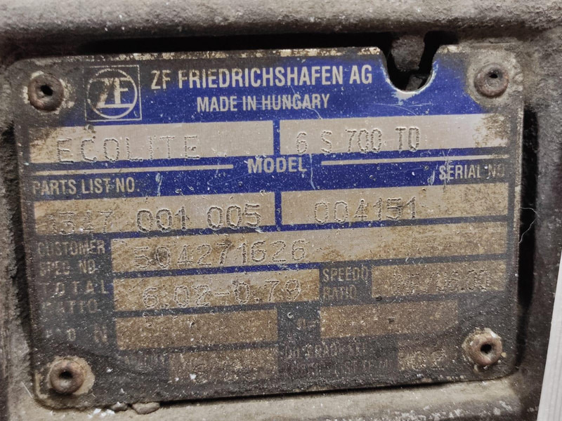 Iveco ZF 6S700TO GEARBOX - Коробка передач для Грузовиков: фото 5 Iveco ZF 6S700TO GEARBOX - Коробка передач для Грузовиков: фото 5