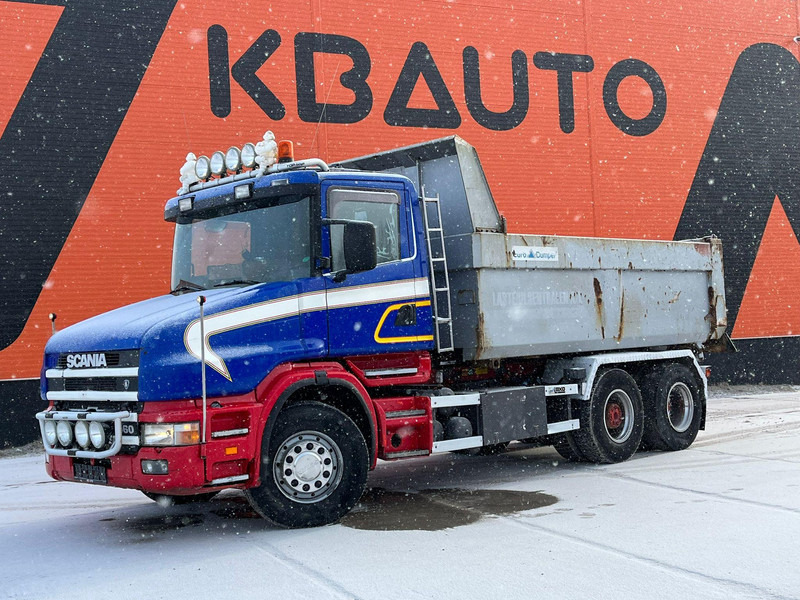 Scania T 144 460 6x2 V8 TORPEDO / FULL STEEL / DRUM BRAKES / BIG AXLE / BOX L=4701 mm - Самосвал: фото 1 Scania T 144 460 6x2 V8 TORPEDO / FULL STEEL / DRUM BRAKES / BIG AXLE / BOX L=4701 mm - Самосвал: фото 1