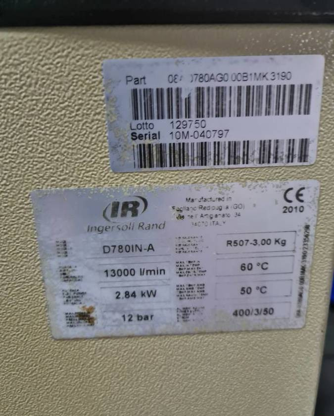 Osuszacz ziębniczy INGERSOLL RAND 13m3 - Пищевое оборудование: фото 5 Osuszacz ziębniczy INGERSOLL RAND 13m3 - Пищевое оборудование: фото 5