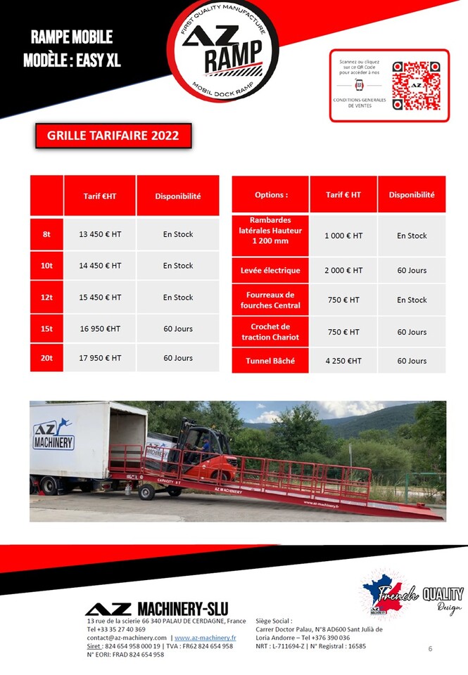 AZ RAMP EASY-XL 8 mobile loading ramp - Погрузочная рампа: фото 4 AZ RAMP EASY-XL 8 mobile loading ramp - Погрузочная рампа: фото 4