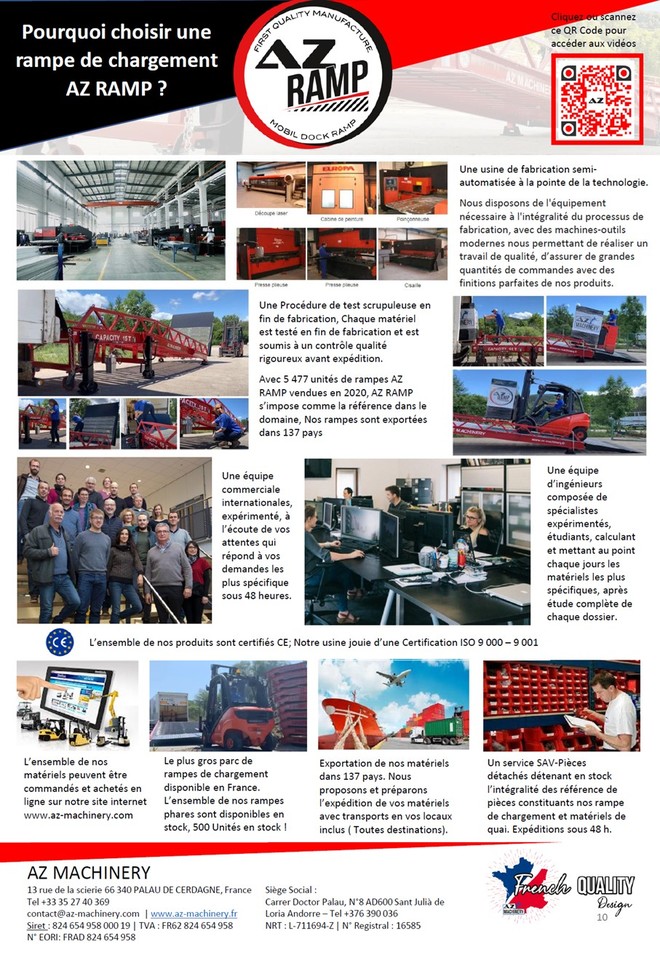 AZ RAMP EASY-XL 8 mobile loading ramp - Погрузочная рампа: фото 5 AZ RAMP EASY-XL 8 mobile loading ramp - Погрузочная рампа: фото 5