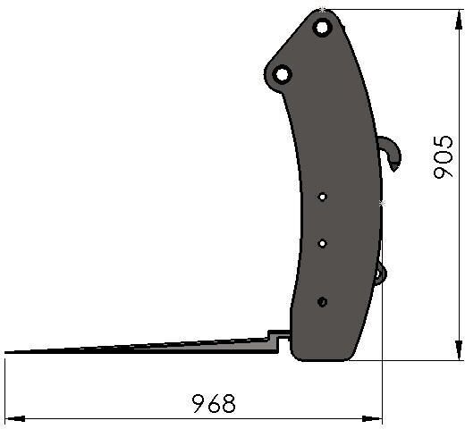 METAL-TECHNIK Widły do obornika i bel słomy 1.5m - Вилы для Сельскохозяйственной техники: фото 2 METAL-TECHNIK Widły do obornika i bel słomy 1.5m - Вилы для Сельскохозяйственной техники: фото 2
