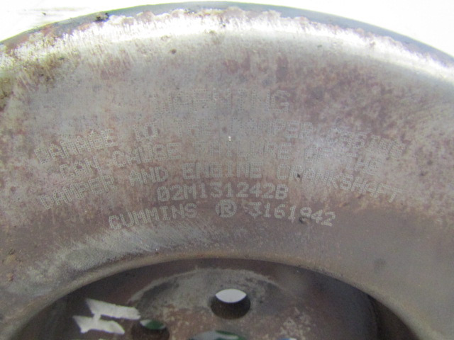 CUMMINS M11 CRANKSHAFT DAMPER P/NO 3161942 - Двигатель и запчасти для Грузовиков: фото 2 CUMMINS M11 CRANKSHAFT DAMPER P/NO 3161942 - Двигатель и запчасти для Грузовиков: фото 2