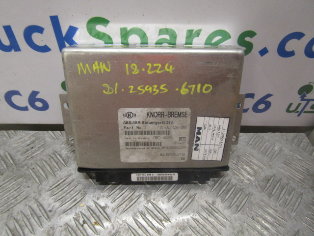 MAN M2000 18.224 ABS/ASR ECU P/NO 81.25935.6710 - Блок управления для Грузовиков: фото 1 MAN M2000 18.224 ABS/ASR ECU P/NO 81.25935.6710 - Блок управления для Грузовиков: фото 1