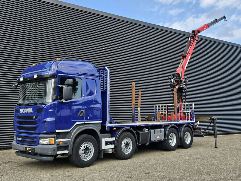 Scania G440 / RETARDER / 8x4 / PALFINGER-EPSILON CRANE - Грузовик бортовой/ Платформа, Автоманипулятор: фото 4 Scania G440 / RETARDER / 8x4 / PALFINGER-EPSILON CRANE - Грузовик бортовой/ Платформа, Автоманипулятор: фото 4