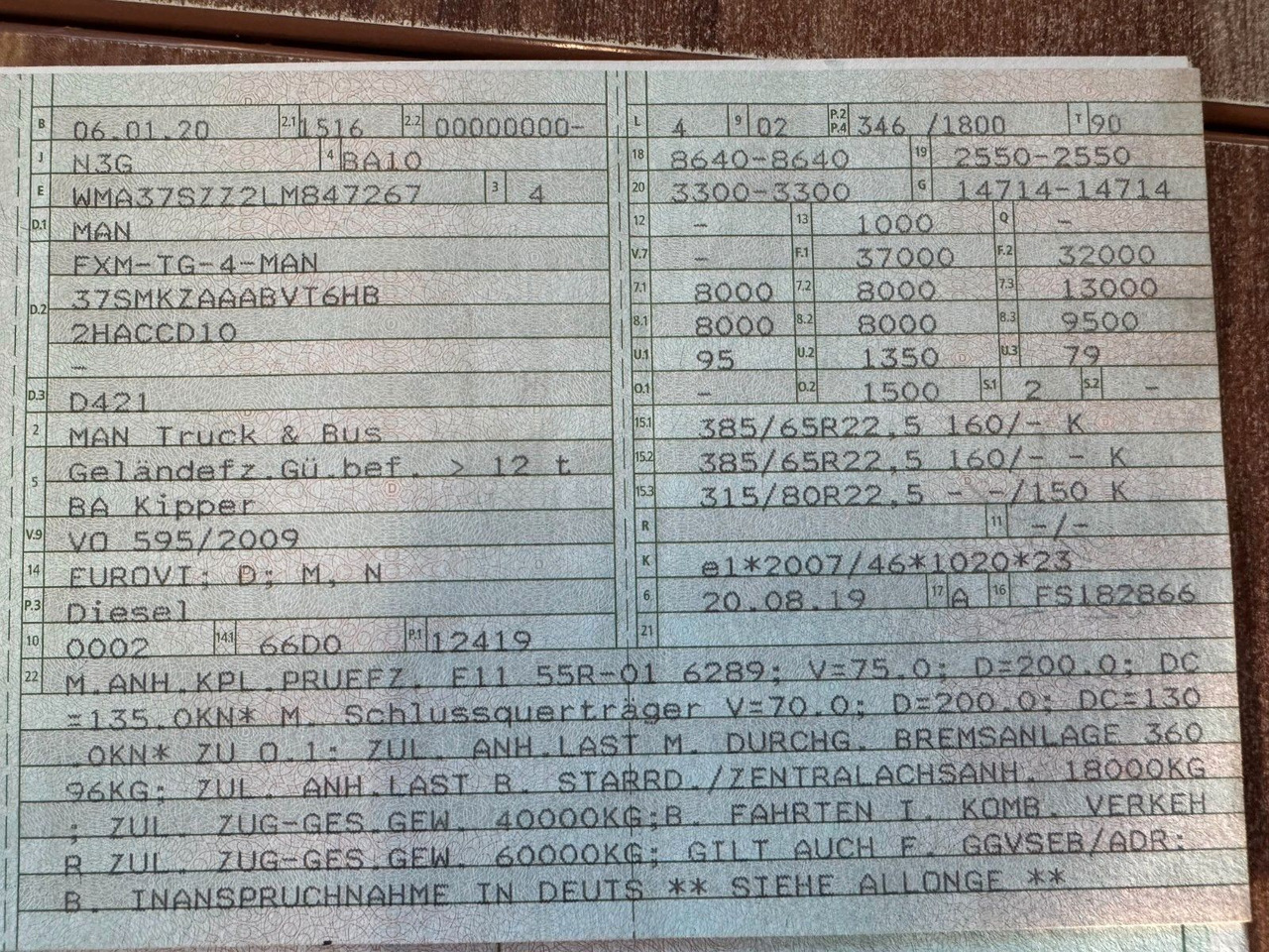 MAN 35.470 8X4 Kipperfahrgestell Reifen 12 X NEU Top - Самосвал: фото 2 MAN 35.470 8X4 Kipperfahrgestell Reifen 12 X NEU Top - Самосвал: фото 2