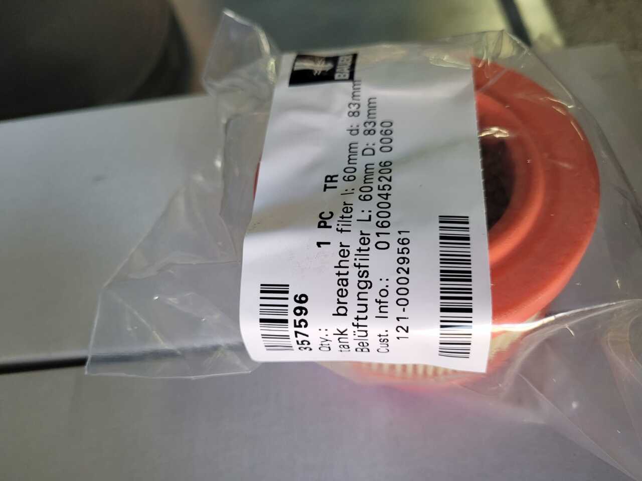 BAUER 372283 / 237101 / 225609 / 357596 / - Гидравлический фильтр для Строительной техники: фото 2 BAUER 372283 / 237101 / 225609 / 357596 / - Гидравлический фильтр для Строительной техники: фото 2