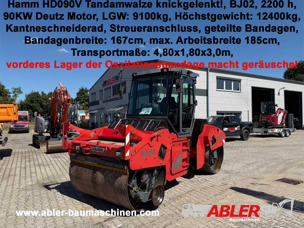 Hamm HD090V Tandemwalze knickgelenkt - Дорожный каток: фото 1 Hamm HD090V Tandemwalze knickgelenkt - Дорожный каток: фото 1