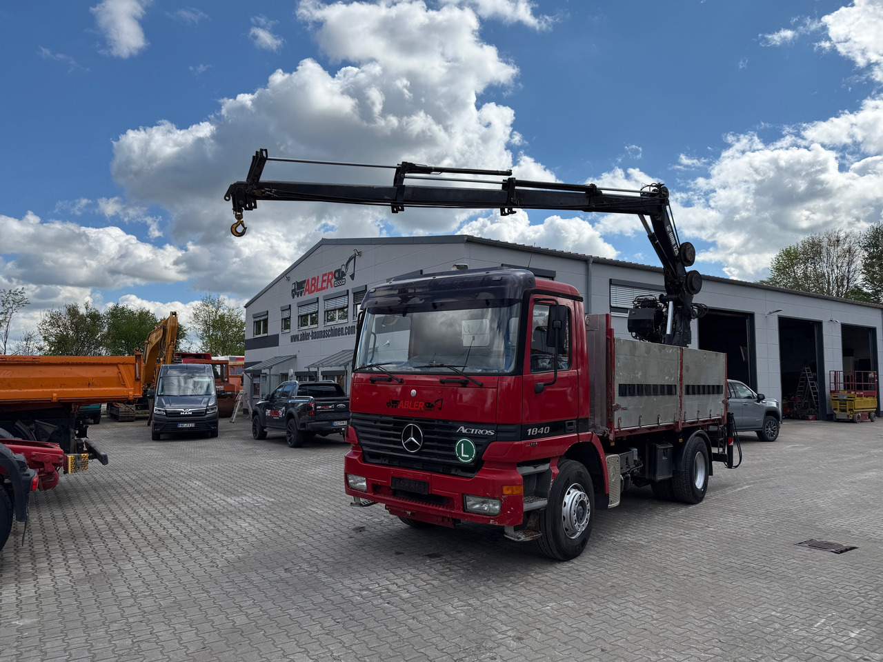 Грузовик бортовой/ Платформа, Автоманипулятор Mercedes-Benz 1840 Actros 2-Seiten-Kipper mit Kran Hiab 125-3 mit Funk: фото 6