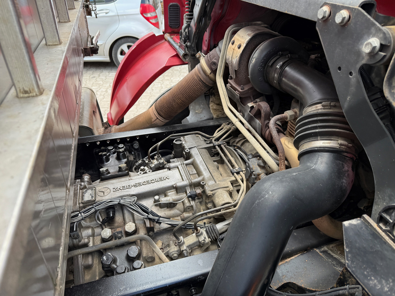 Грузовик бортовой/ Платформа, Автоманипулятор Mercedes-Benz 1840 Actros 2-Seiten-Kipper mit Kran Hiab 125-3 mit Funk: фото 12