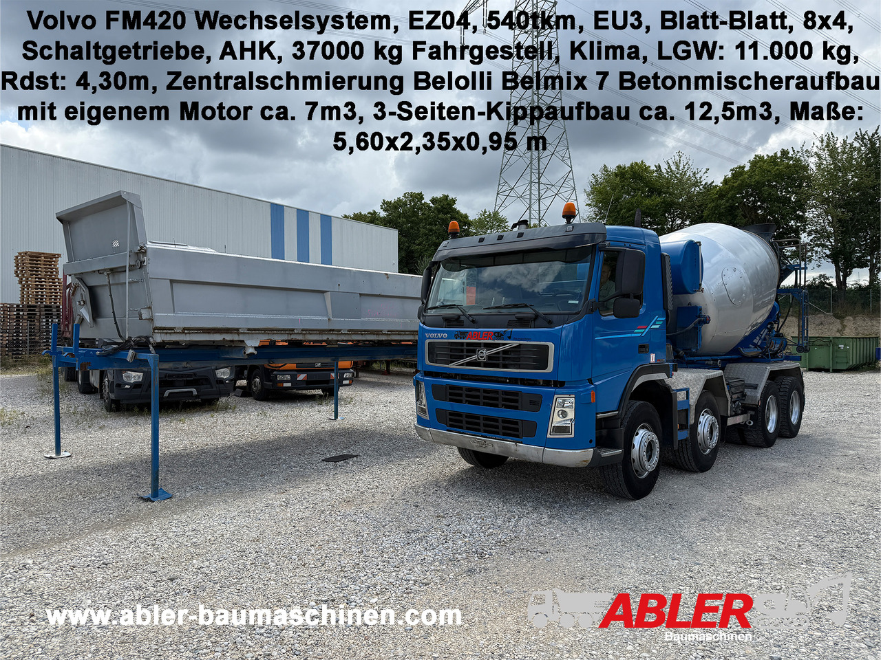 Volvo FM420 Wechselsystem Kipper Betonmischer - Автобетоносмеситель: фото 1 Volvo FM420 Wechselsystem Kipper Betonmischer - Автобетоносмеситель: фото 1