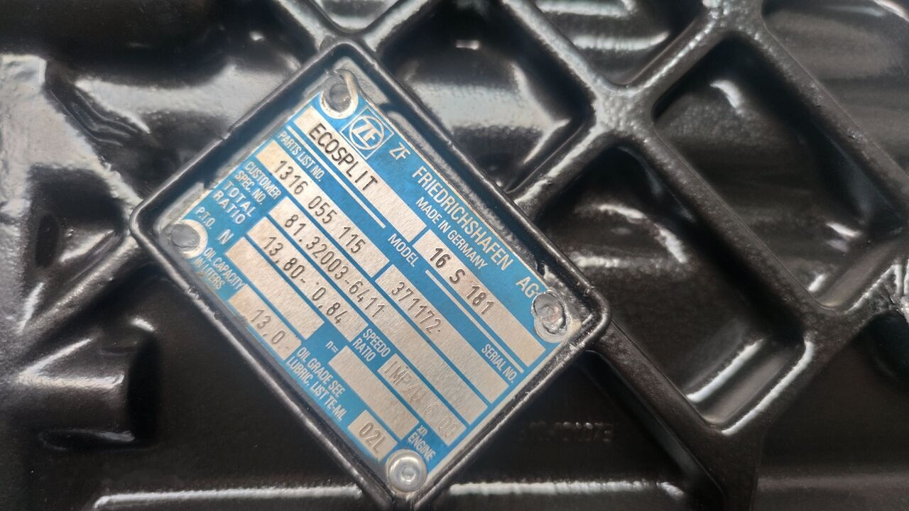 ZF 16S181 0,84 MAN TGA FE truck - Коробка передач для Грузовиков: фото 1 ZF 16S181 0,84 MAN TGA FE truck - Коробка передач для Грузовиков: фото 1