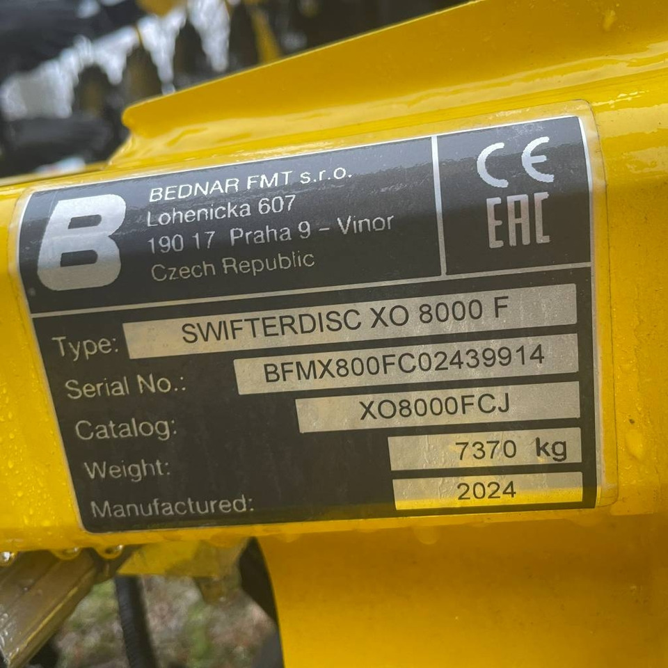 Bednar SWIFTERDISC XO 8000 F - Дисковая борона: фото 4 Bednar SWIFTERDISC XO 8000 F - Дисковая борона: фото 4
