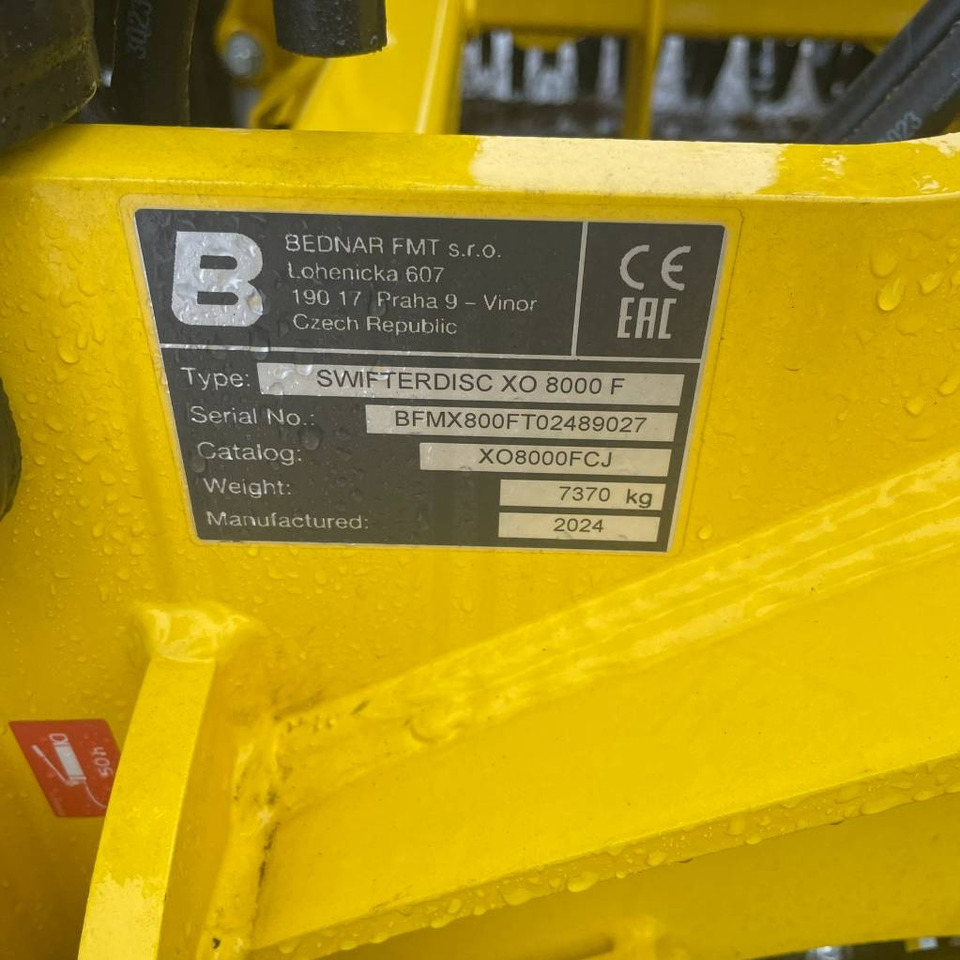Bednar Swifterdisc XO 8000 F - Дисковая борона: фото 3 Bednar Swifterdisc XO 8000 F - Дисковая борона: фото 3