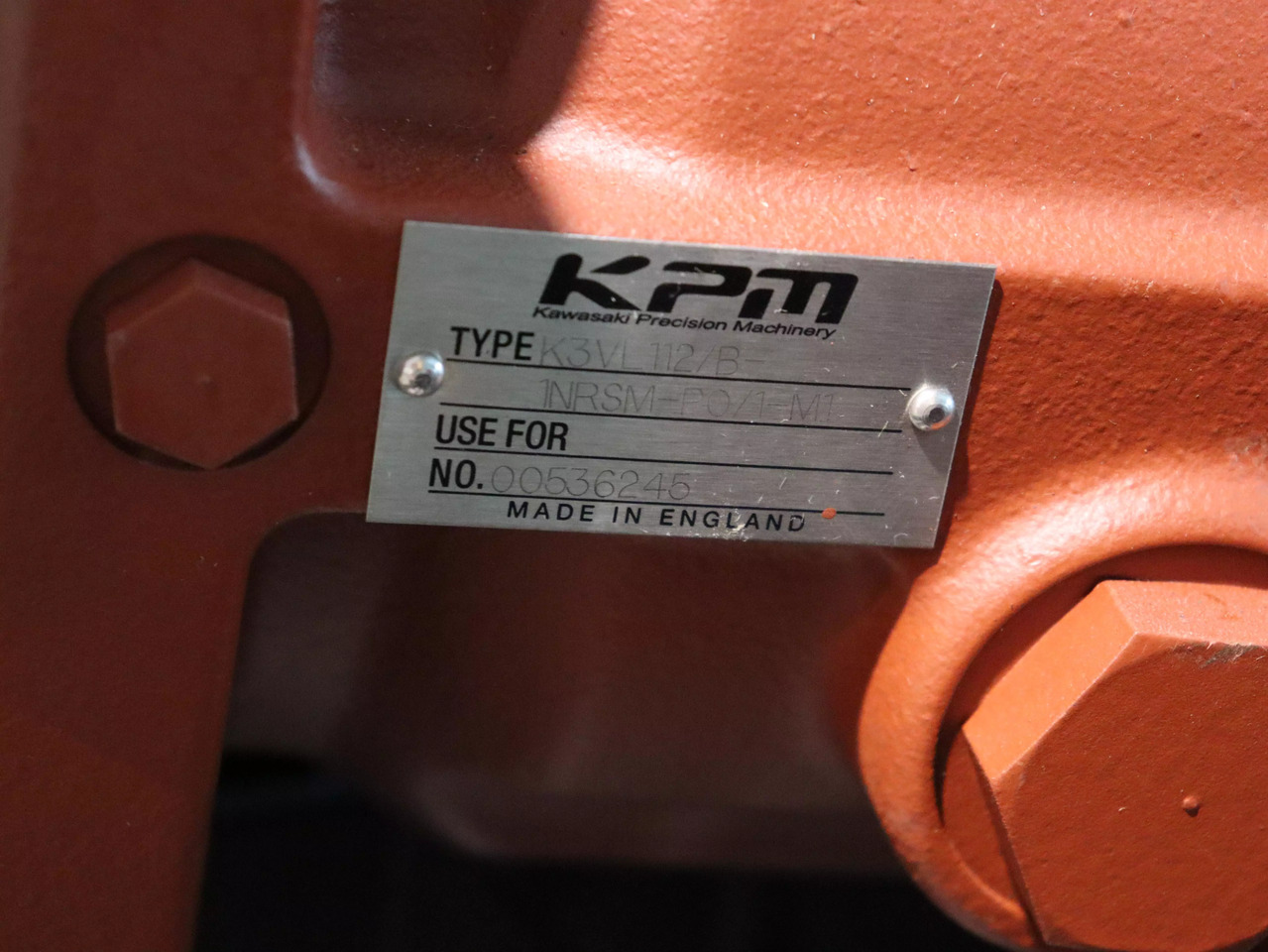 KAWASAKI K3VL112 B 1NR5M-P0 1-M1 - Гидравлический насос для Строительной техники: фото 3 KAWASAKI K3VL112 B 1NR5M-P0 1-M1 - Гидравлический насос для Строительной техники: фото 3