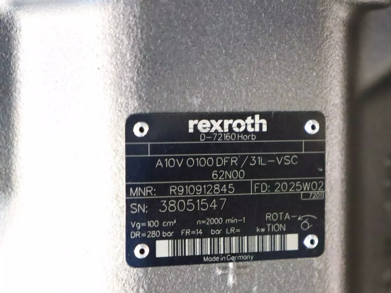 REXROTH A10VO100DFR/31L-VSC62N00 - Гидравлический насос для Погрузочно-разгрузочной техники: фото 4 REXROTH A10VO100DFR/31L-VSC62N00 - Гидравлический насос для Погрузочно-разгрузочной техники: фото 4