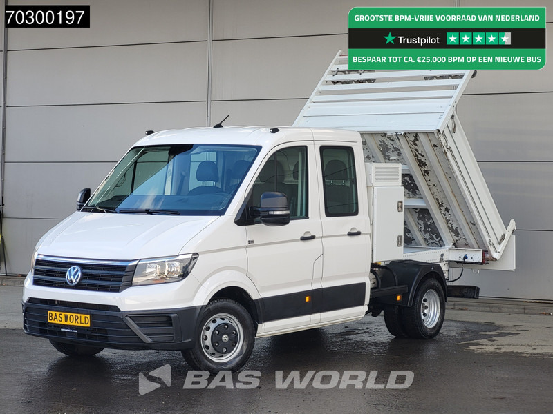 Volkswagen Crafter 177pk Kipper met Kist Dubbel Cabine Dubbellucht 3,5t Trekhaak Navi Airco Cruise Euro6 Tipper Benne Kieper Airco Trekhaak Cruise - Малотоннажный самосвал: фото 1 Volkswagen Crafter 177pk Kipper met Kist Dubbel Cabine Dubbellucht 3,5t Trekhaak Navi Airco Cruise Euro6 Tipper Benne Kieper Airco Trekhaak Cruise - Малотоннажный самосвал: фото 1