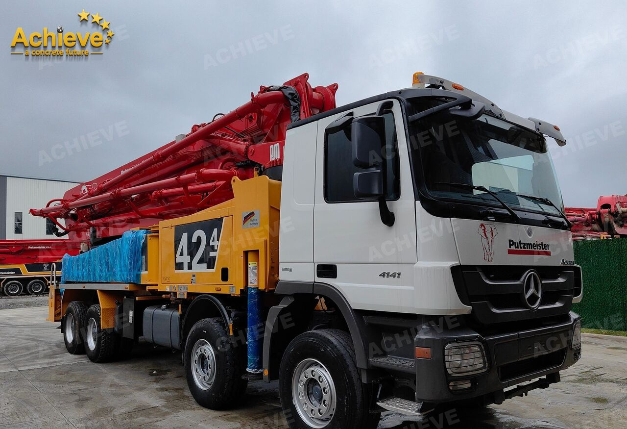 PUTZMEISTER Mercedes-Benz Actros 4141 concrete pumpM42-4R 170 m³【ACHIEVE】TOP CONDITION!!! - Автобетононасос: фото 4 PUTZMEISTER Mercedes-Benz Actros 4141 concrete pumpM42-4R 170 m³【ACHIEVE】TOP CONDITION!!! - Автобетононасос: фото 4
