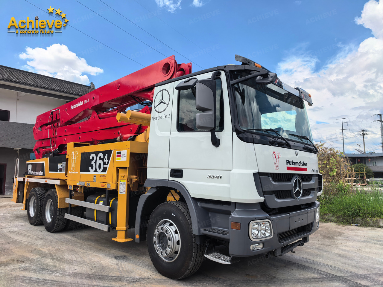 PUTZMEISTER Mercedes-Benz M36-4 2018 ACTROS 3341【ACHIEVE】TOP CONDITION!!! - Автобетононасос: фото 2 PUTZMEISTER Mercedes-Benz M36-4 2018 ACTROS 3341【ACHIEVE】TOP CONDITION!!! - Автобетононасос: фото 2