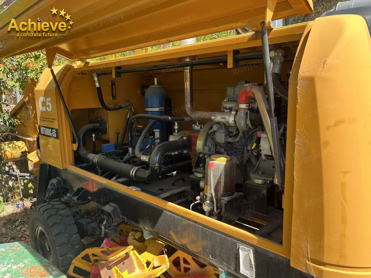 SANY 【ACHIEVE】TOP CONDITION!!! demo new low hours Sany Concrete Trailer Pump 2015 HBT6016C-5D - Бетононасос стационарный: фото 4 SANY 【ACHIEVE】TOP CONDITION!!! demo new low hours Sany Concrete Trailer Pump 2015 HBT6016C-5D - Бетононасос стационарный: фото 4