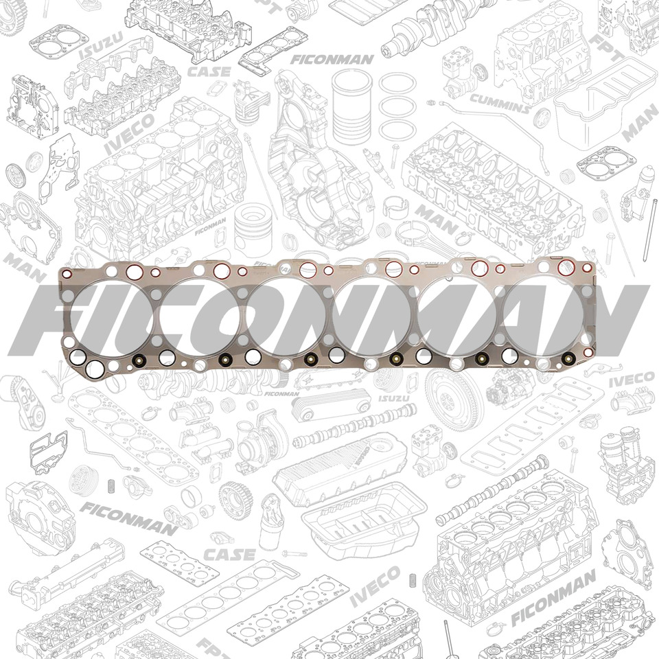 FPT IVECO CASE Cursor13 F3BE0684A B001 504003647 CYLINDER GASKET 504007514/500054690 - Прокладка двигателя для Грузовиков: фото 1 FPT IVECO CASE Cursor13 F3BE0684A B001 504003647 CYLINDER GASKET 504007514/500054690 - Прокладка двигателя для Грузовиков: фото 1