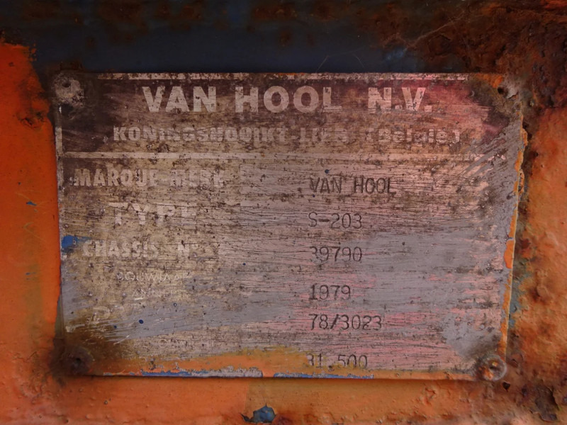 Полуприцеп-контейнеровоз/ Сменный кузов Van Hool 20 FT Container Chassis / Steel Suspension / Double Tyres: фото 9