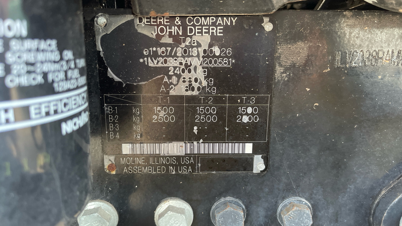Трактор JOHN DEERE 2038R: фото 12