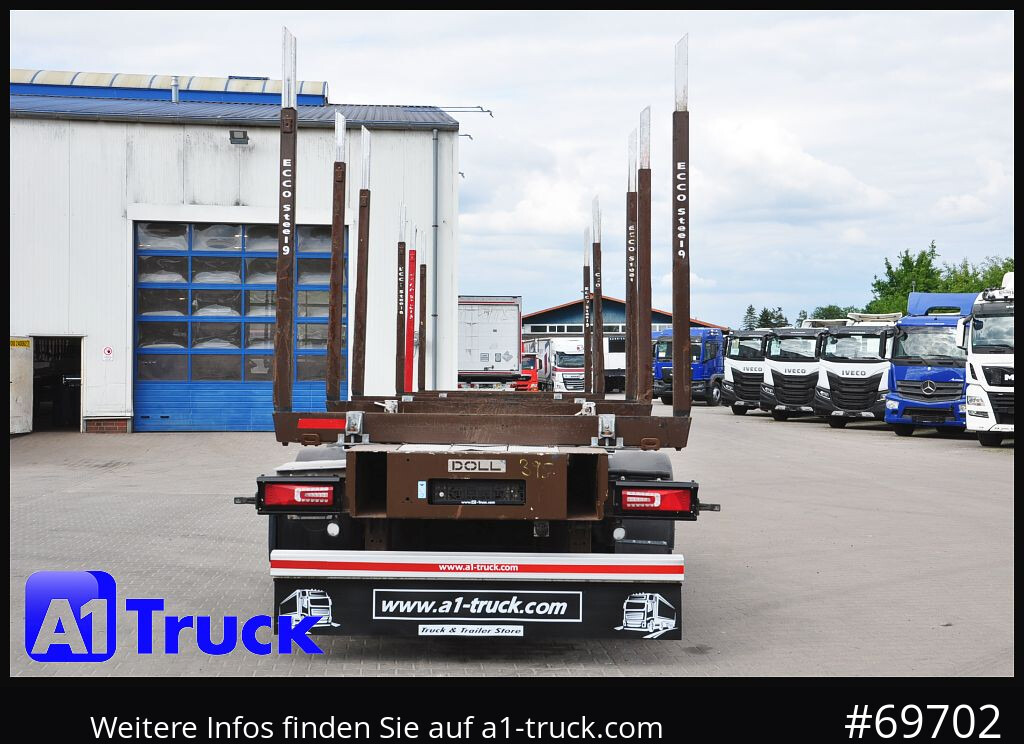 Полуприцеп лесовоз DOLL H3L-14XL Holz Tele, Lenkachse 280 tkm.: фото 10