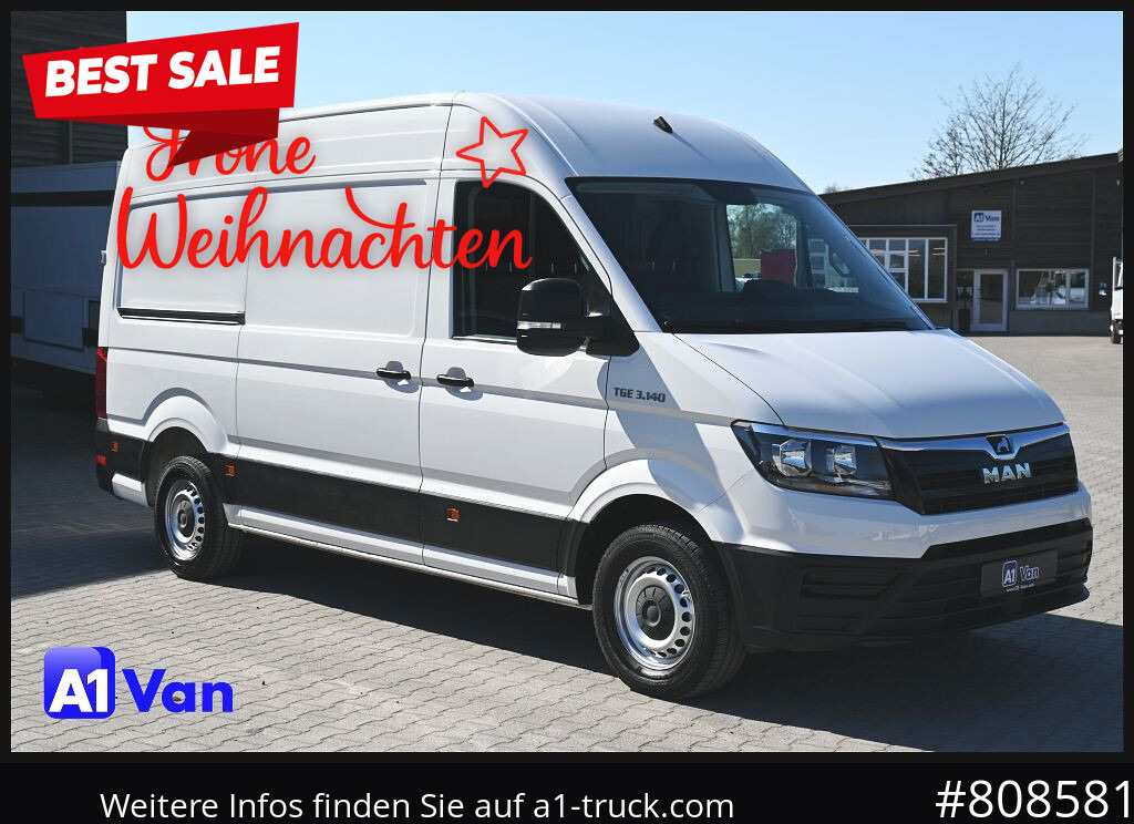 MAN TGE 3.140, Klima, Tachograph, AHK - Цельнометаллический фургон: фото 1 MAN TGE 3.140, Klima, Tachograph, AHK - Цельнометаллический фургон: фото 1