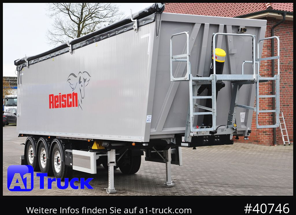 REISCH RHKS, Al 50m³, NEU Pedelklappe, Alu, Lift - Самосвальный полуприцеп: фото 1 REISCH RHKS, Al 50m³, NEU Pedelklappe, Alu, Lift - Самосвальный полуприцеп: фото 1