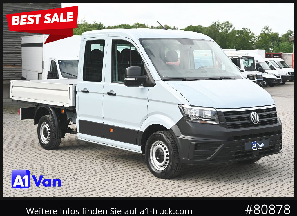 VOLKSWAGEN Crafter 35 Pritsche Doka, AHK, 7-Sitzer, Heckantrieb - Малотоннажный бортовой грузовик, Грузопассажирский фургон: фото 1 VOLKSWAGEN Crafter 35 Pritsche Doka, AHK, 7-Sitzer, Heckantrieb - Малотоннажный бортовой грузовик, Грузопассажирский фургон: фото 1
