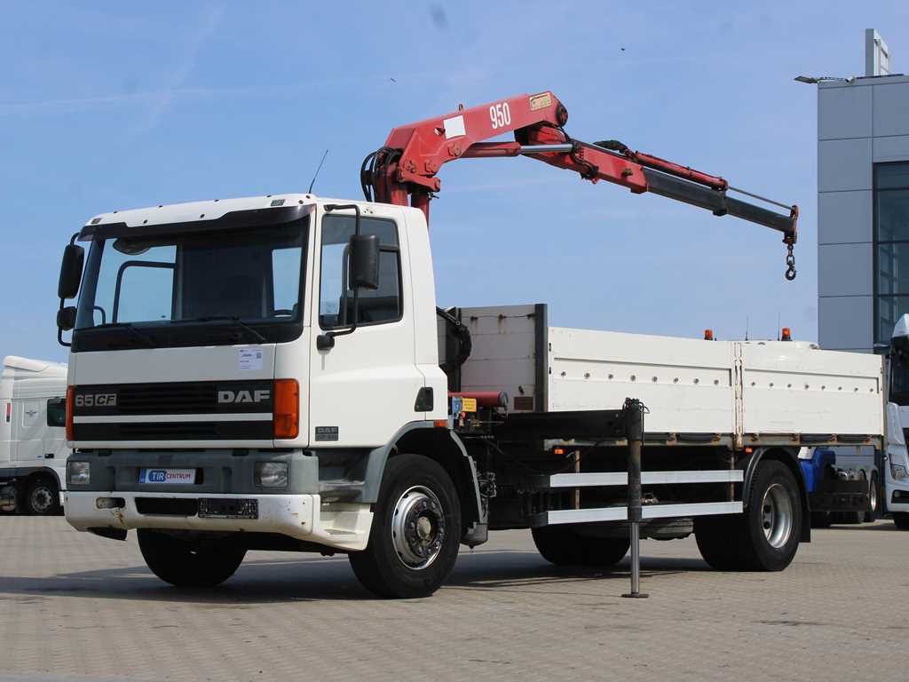 DAF CF 240, HYDRAULIC ARM HMF 953 K2, PNEU 80% - Грузовик бортовой/ Платформа, Автоманипулятор: фото 1 DAF CF 240, HYDRAULIC ARM HMF 953 K2, PNEU 80% - Грузовик бортовой/ Платформа, Автоманипулятор: фото 1