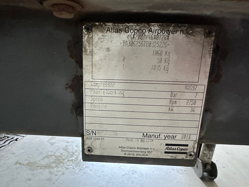 Atlas-Copco XAS 97PE - Воздушный компрессор: фото 5 Atlas-Copco XAS 97PE - Воздушный компрессор: фото 5