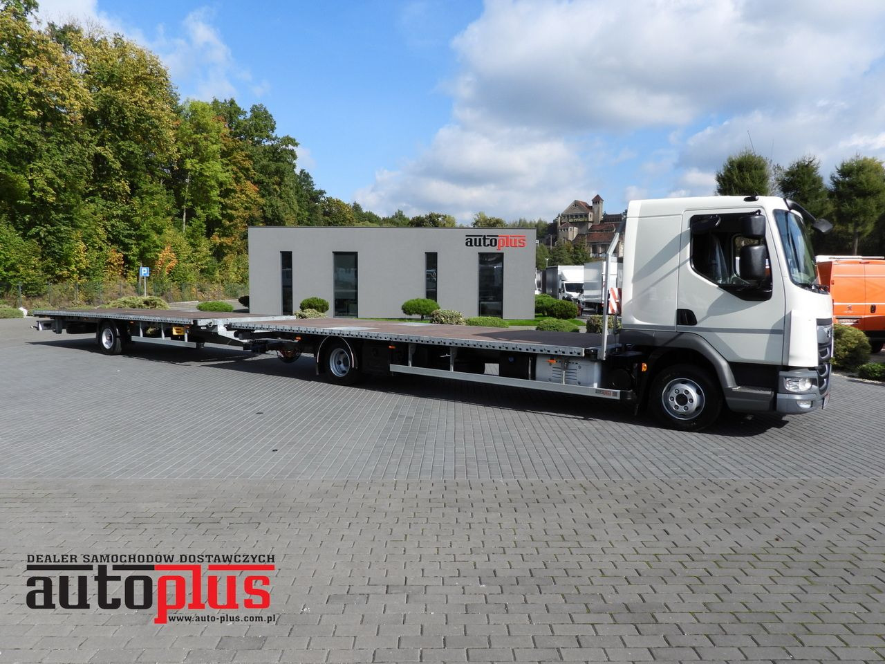 DAF LF 230 CONTAINER CARRIER PLATFORM + TRAILER WEBASTO CRUISE CONTROL LED LIGHTS PNEUMATICS AUTOMATIC TRANSMISSION TWIN WHEELS AIR CONDITIONING 230HP - Грузовик-контейнеровоз/ Сменный кузов: фото 1 DAF LF 230 CONTAINER CARRIER PLATFORM + TRAILER WEBASTO CRUISE CONTROL LED LIGHTS PNEUMATICS AUTOMATIC TRANSMISSION TWIN WHEELS AIR CONDITIONING 230HP - Грузовик-контейнеровоз/ Сменный кузов: фото 1