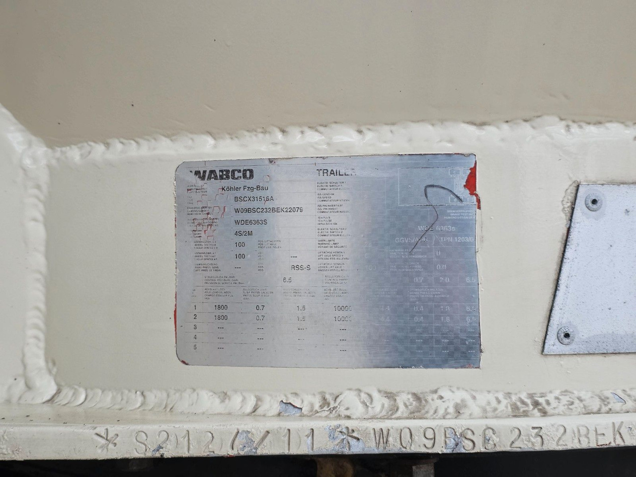 Полуприцеп цистерна для сыпучих грузов Köhler BSCX31/51/A / 51.000 l / Lenkachse: фото 48 Полуприцеп цистерна для сыпучих грузов Köhler BSCX31/51/A / 51.000 l / Lenkachse: фото 48