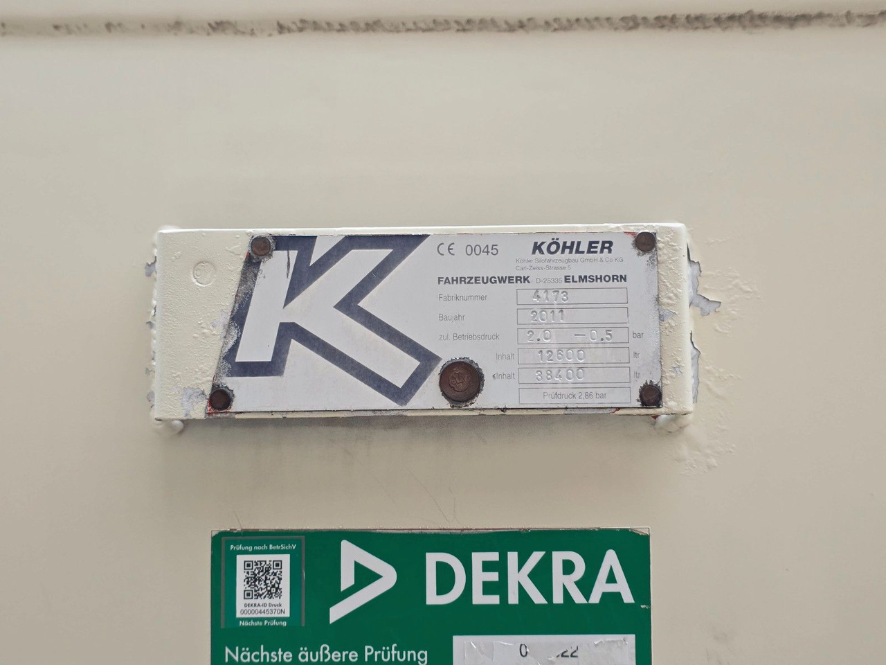 Полуприцеп цистерна для сыпучих грузов Köhler BSCX31/51/A / 51.000 l / Lenkachse: фото 45 Полуприцеп цистерна для сыпучих грузов Köhler BSCX31/51/A / 51.000 l / Lenkachse: фото 45