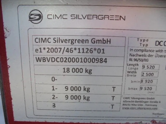 CIMC DC 02 - Прицеп-контейнеровоз/ Сменный кузов: фото 5 CIMC DC 02 - Прицеп-контейнеровоз/ Сменный кузов: фото 5