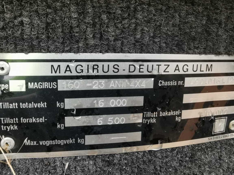 Magirus Deutz 160-23 dump truck for parts - Рама/ Шасси для Грузовиков: фото 3 Magirus Deutz 160-23 dump truck for parts - Рама/ Шасси для Грузовиков: фото 3