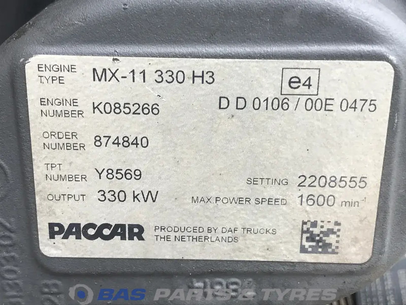 DAF CF Euro 6 Motor DAF MX11 330 H3 2125761 - Двигатель для Грузовиков: фото 5 DAF CF Euro 6 Motor DAF MX11 330 H3 2125761 - Двигатель для Грузовиков: фото 5